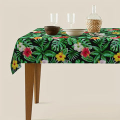 Waterproof Floral Printed Tablecloth for Party Picnic & Dinner Decor