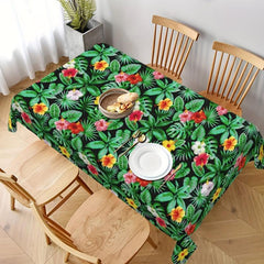 Waterproof Floral Printed Tablecloth for Party Picnic & Dinner Decor