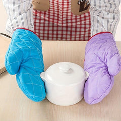 Solid Microwave Oven Gloves Thickened Special Insulation Anti Scald