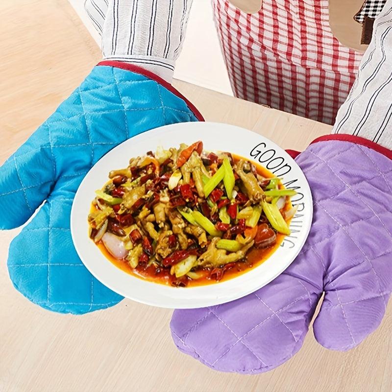 Solid Microwave Oven Gloves Thickened Special Insulation Anti Scald