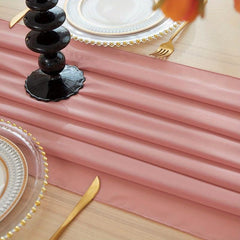 Boho Chiffon Table Runner for Wedding Reception and Events