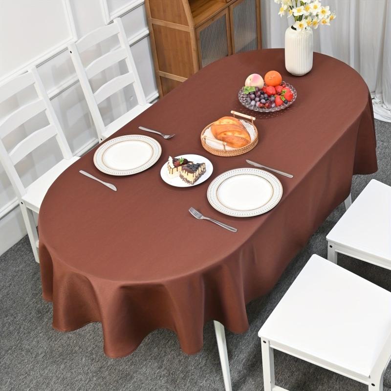Waterproof Polyester Tablecloth Rectangle Style Table Cover for Picnic