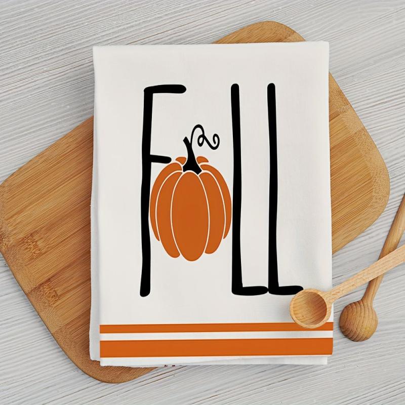 Thanksgiving Pumpkin Dish Cloth Orange Scouring Pad Kitchen Supplies