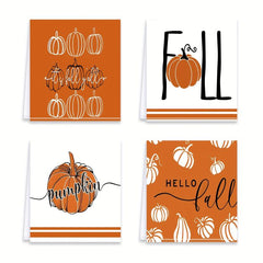 Thanksgiving Pumpkin Dish Cloth Orange Scouring Pad Kitchen Supplies