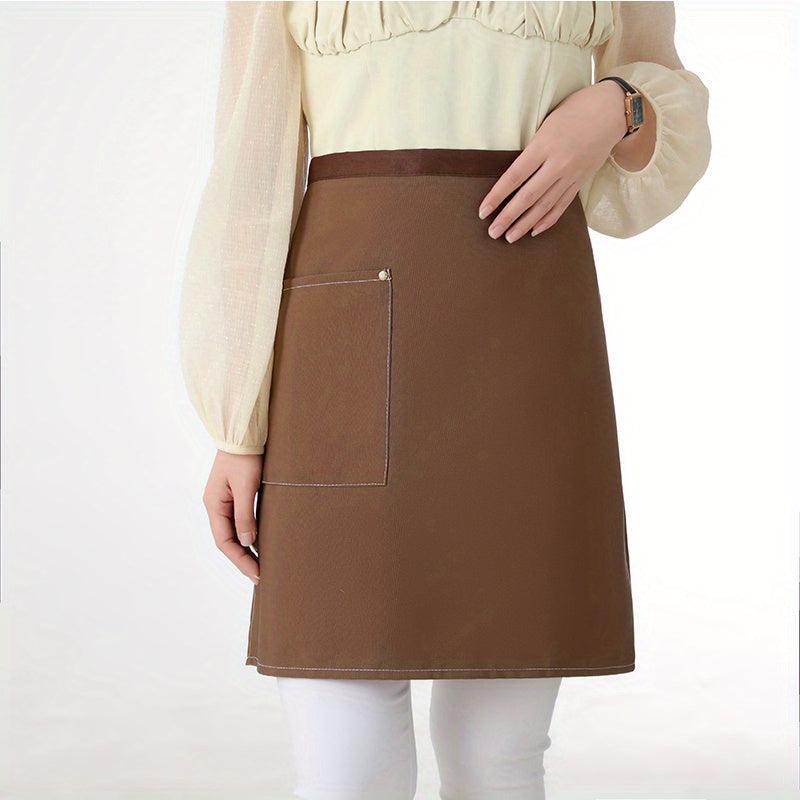 2pcs Canvas Half length Apron Custom Printing Kitchen Supplies