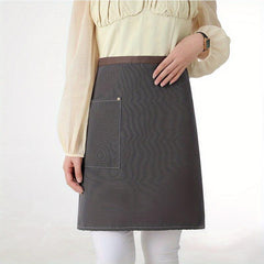 2pcs Canvas Half length Apron Custom Printing Kitchen Supplies