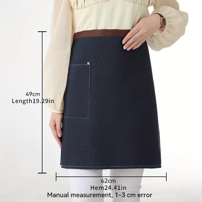 2pcs Canvas Half length Apron Custom Printing Kitchen Supplies