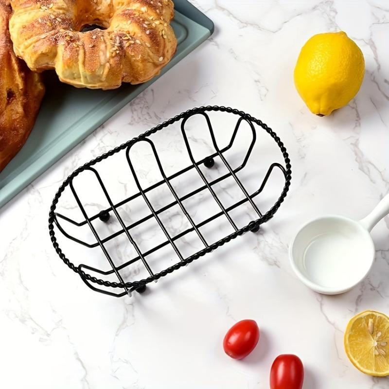 Oval French Fries & Chicken Snack Basket Non-Stick Holder