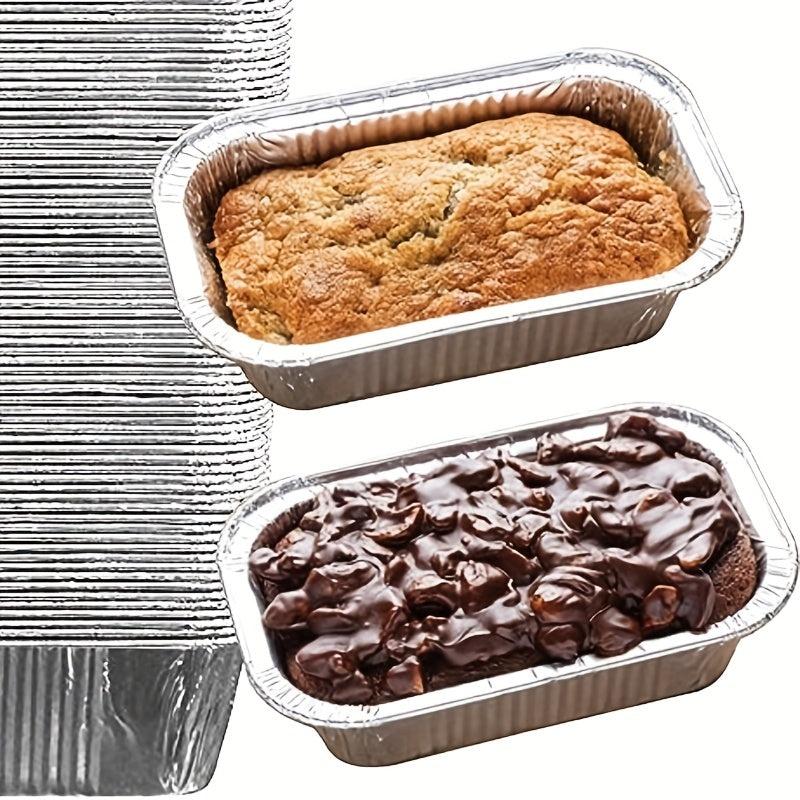 20pcs Square Aluminum Foil Lunch Box Barbecue Insulation Tinfoil Carton
