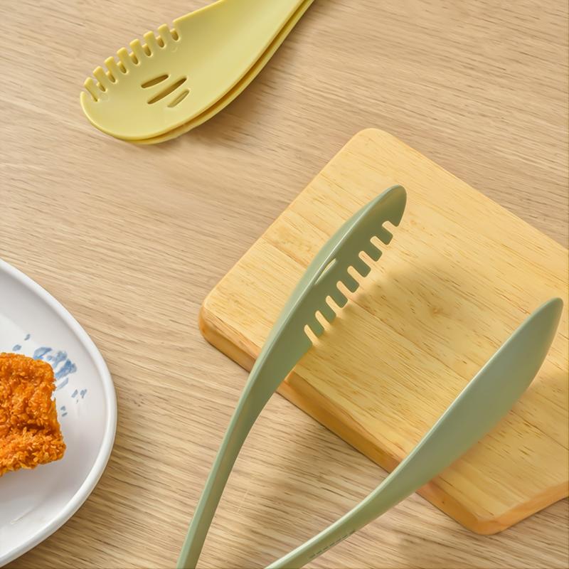 1pc Plastic Cooking Tongs Non Slip Food Tongs For Cooking Kitchen Tools