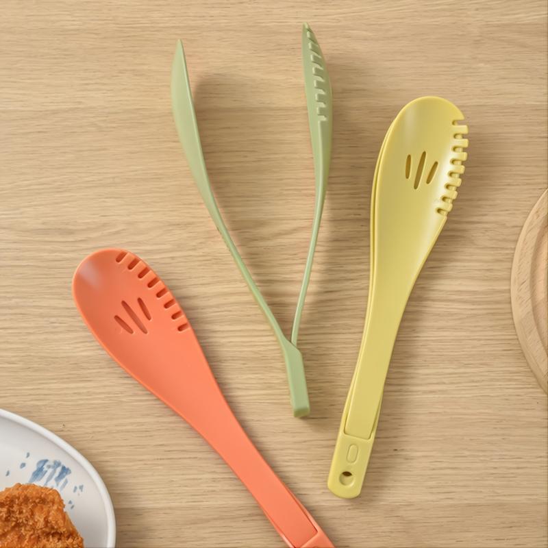 1pc Plastic Cooking Tongs Non Slip Food Tongs For Cooking Kitchen Tools