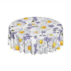 Botanical Farmhouse Style Floral Tablecloth Waterproof Stain