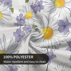 Botanical Farmhouse Style Floral Tablecloth Waterproof Stain