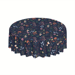 Botanical Farmhouse Style Floral Tablecloth Waterproof Stain