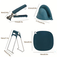 1pc Kitchen Pinch Grips Heat Resistant Insulated Clip