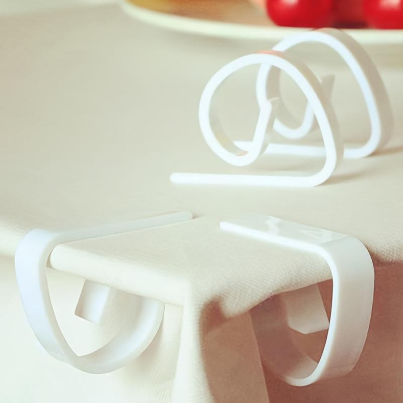4pcs Plastic Clips High Elastic Tablecloth Clip Storage Clips