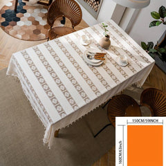 Polyester Table Cloth Forest Style Crochet Cover