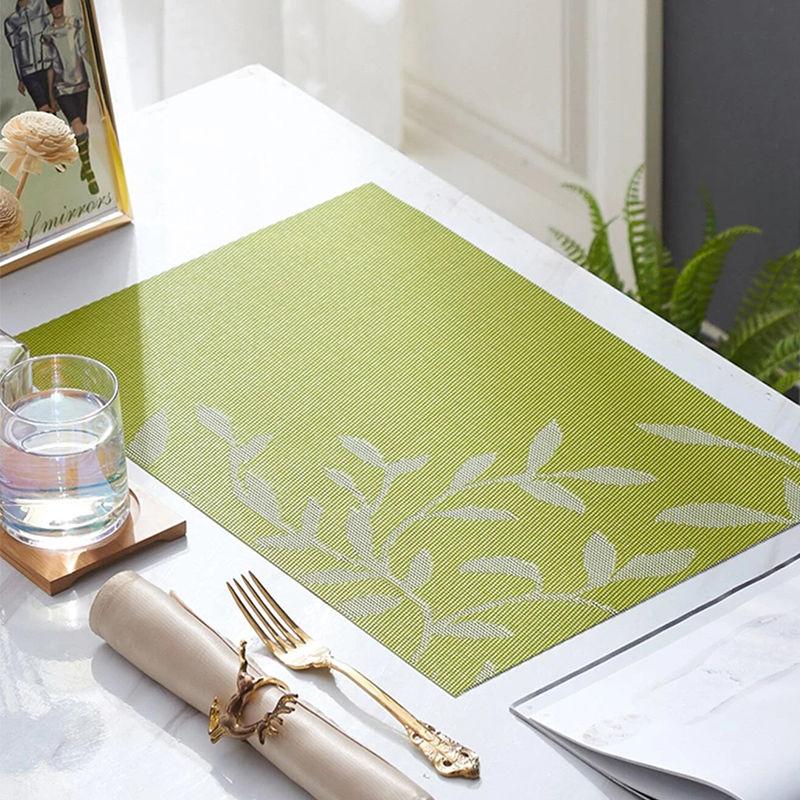 1pc Heat Resistant Placemat Non slip Washable PVC Table Mat