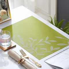 1pc Heat Resistant Placemat Non slip Washable PVC Table Mat