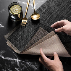 1pc Heat Resistant Placemat Non slip Washable PVC Table Mat