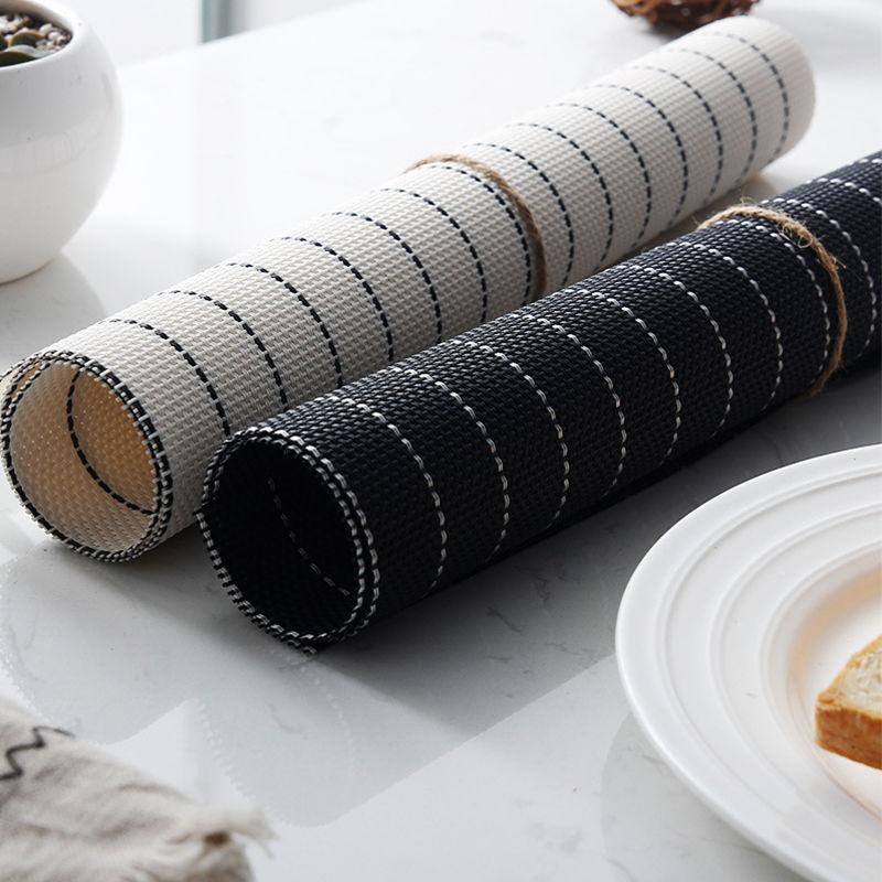 1pc Heat Resistant Placemat Non slip Washable PVC Table Mat