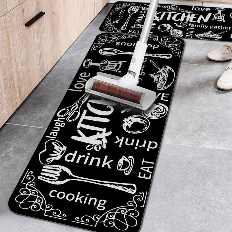 1pc Printed Home Kitchen Rug Non slip Home Rug