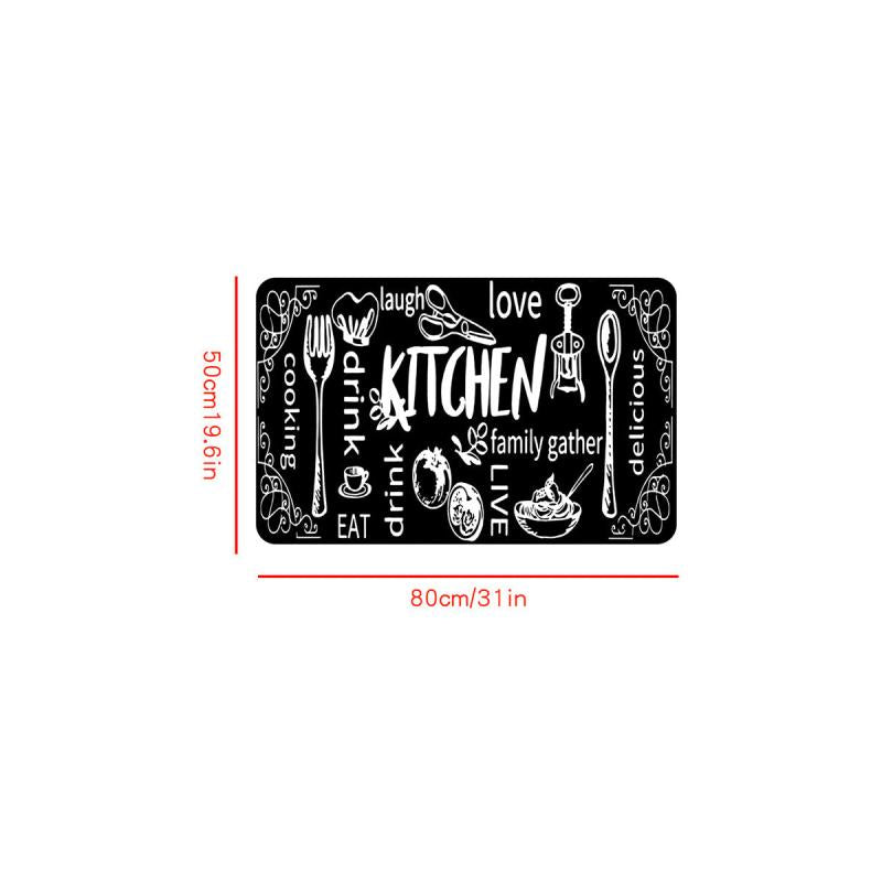 1pc Printed Home Kitchen Rug Non slip Home Rug