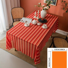 Polyester Gradient Lace Tablecloth Household Table Decor