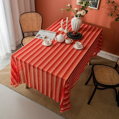 Polyester Gradient Lace Tablecloth Household Table Decor
