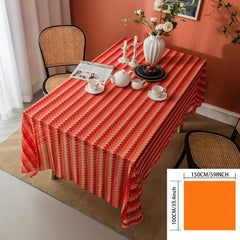 Polyester Gradient Lace Tablecloth Household Table Decor