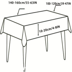 Polyester Tablecloth Waterproof Nordic Style Table Cloth Rectangle