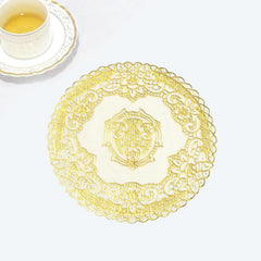 Golden Flower Coaster PVC Placemat 8in