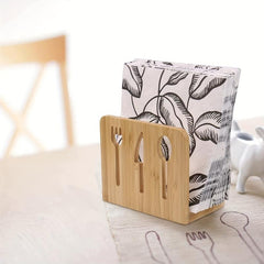 Bamboo Table Napkin Holder Kitchen Decoration