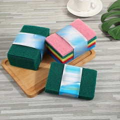 2pcs Dish Scrubbing Brush Microfiber Dish Cloths Cleaning Sponge
