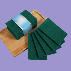 2pcs Dish Scrubbing Brush Microfiber Dish Cloths Cleaning Sponge