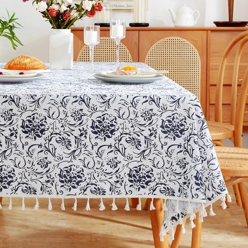 Floral Pattern Tablecloth for Picnic Camping Party Home Decoration