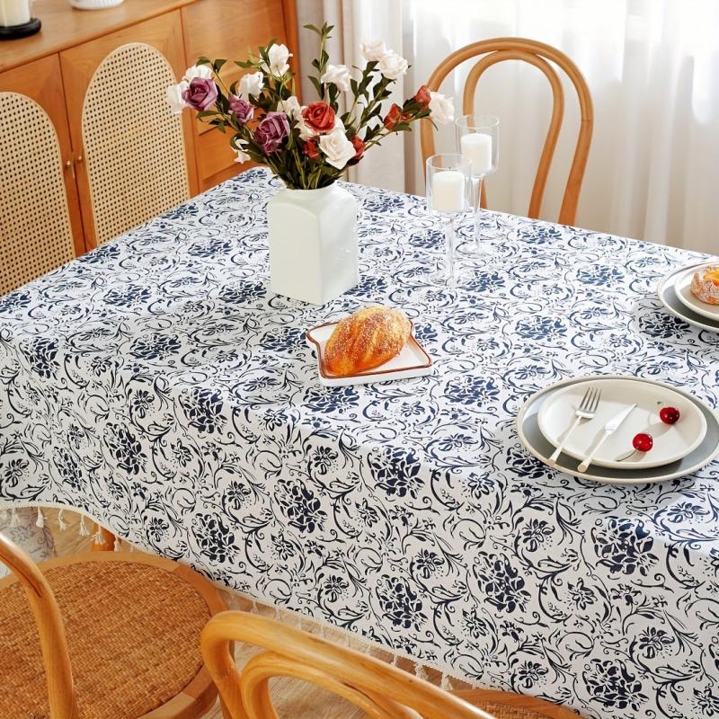 Floral Pattern Tablecloth for Picnic Camping Party Home Decoration