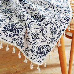 Floral Pattern Tablecloth for Picnic Camping Party Home Decoration