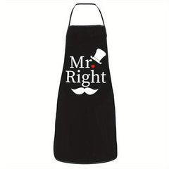 Polyester Apron Unisex Adjustable Cooking Apron Solid Apron