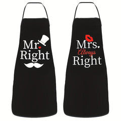 Polyester Apron Unisex Adjustable Cooking Apron Solid Apron