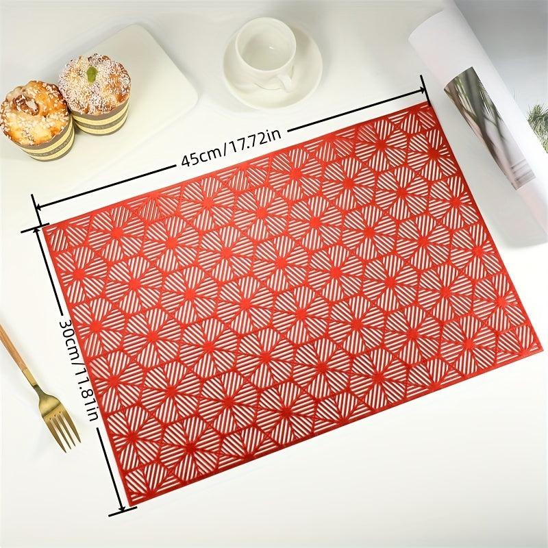 1pc Honeycomb Placemats Washable Heat Insulation Pads