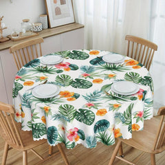 Waterproof Palm Leaf Tablecloth for Indoor Outdoor Dining