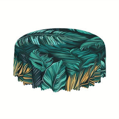 Waterproof Palm Leaf Tablecloth for Indoor Outdoor Dining