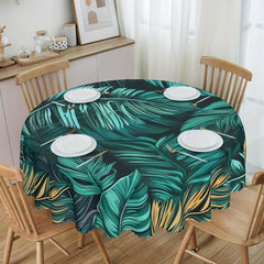 Waterproof Palm Leaf Tablecloth for Indoor Outdoor Dining
