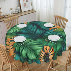 Waterproof Palm Leaf Tablecloth for Indoor Outdoor Dining