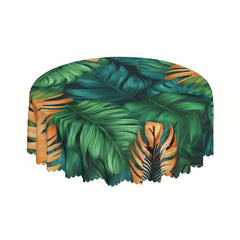 Waterproof Palm Leaf Tablecloth for Indoor Outdoor Dining