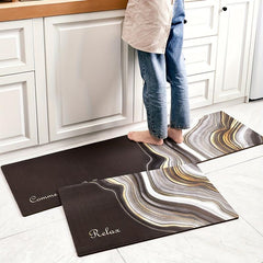 Golden Line Kitchen Rug Set Memory Foam Anti Fatigue Comfort
