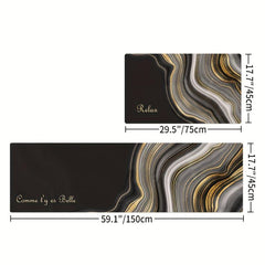 Golden Line Kitchen Rug Set Memory Foam Anti Fatigue Comfort