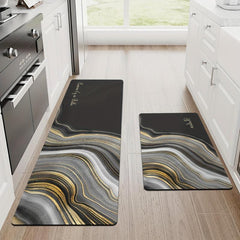 Golden Line Kitchen Rug Set Memory Foam Anti Fatigue Comfort