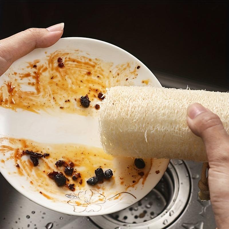 Natural Loofah Cleaning Brush Exfoliating Scrubber for Bath Shower Kitchen